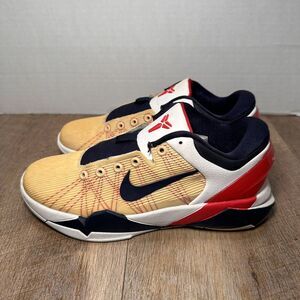 Nike Boy's Kobe 7 VII Olympic USA Team Red White‎ Blue Size 5.5Y